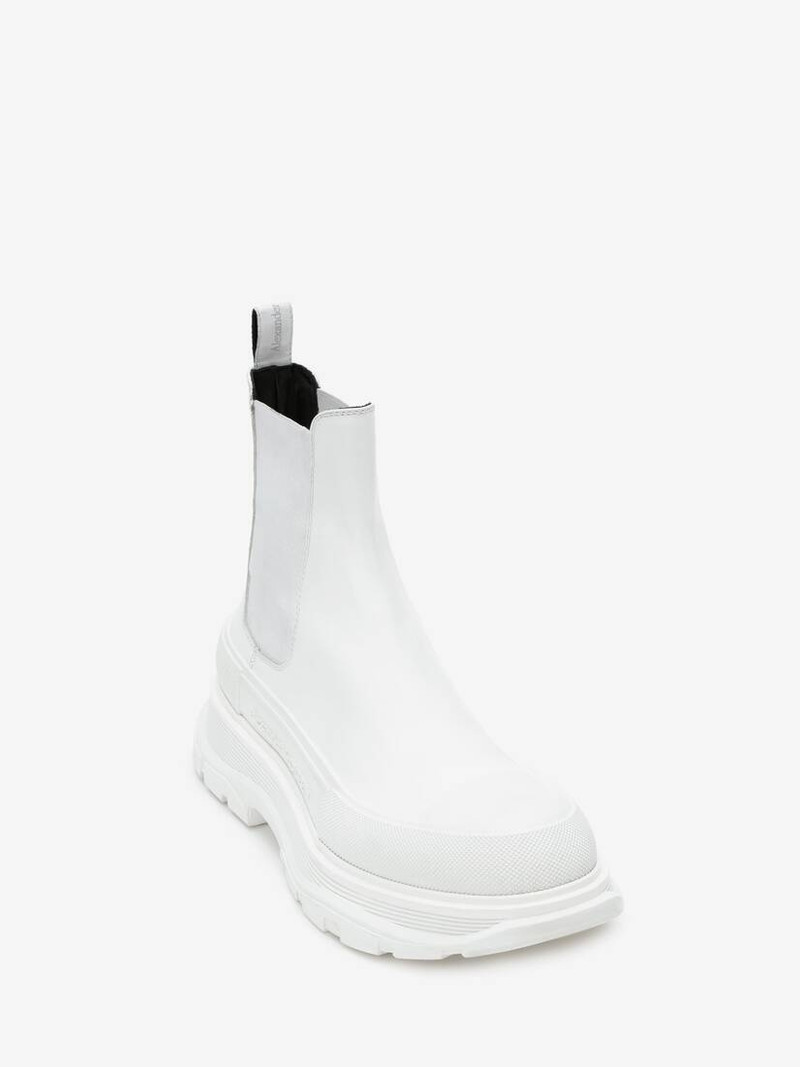 Alexander McQueen Tread Slick Boot in White/silver outlook