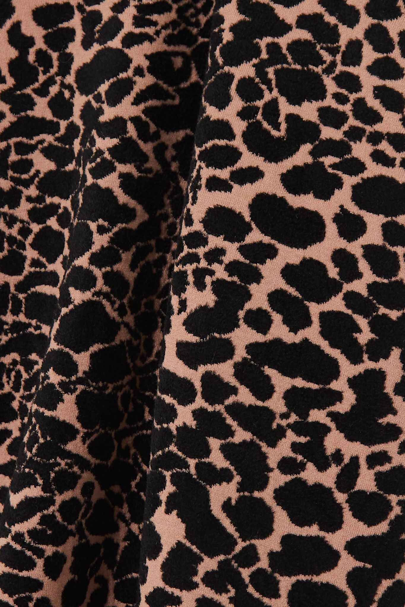 Leopard jacquard-knit halterneck gown - 4