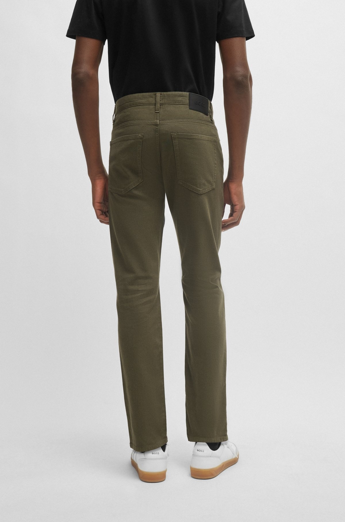 SLIM-FIT JEANS IN TWO-TONE STRETCH DENIM - 4