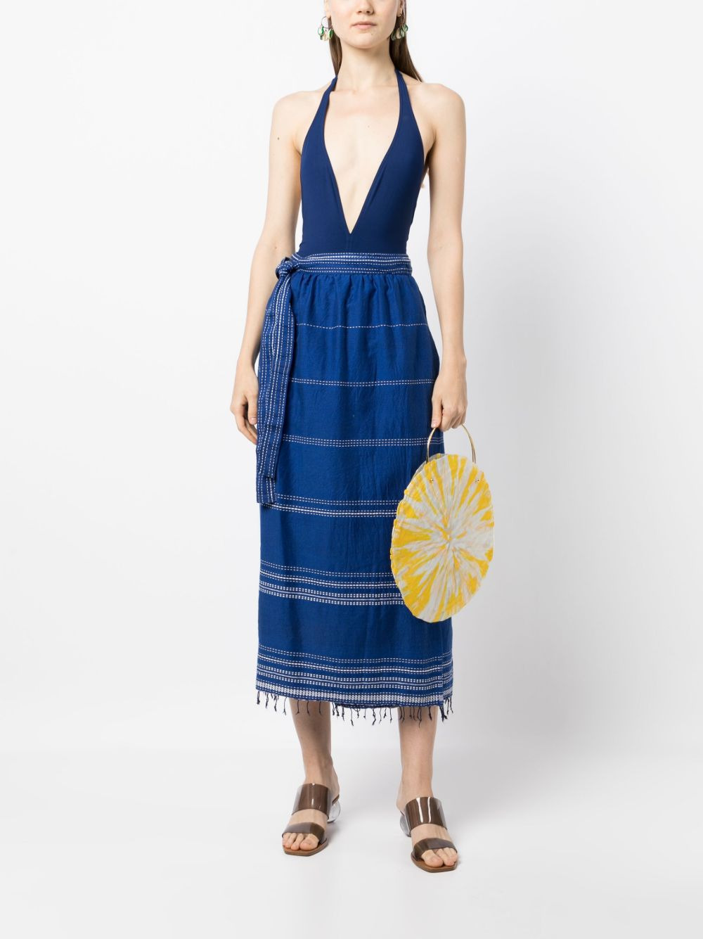 Inku cotton wrap skirt - 2