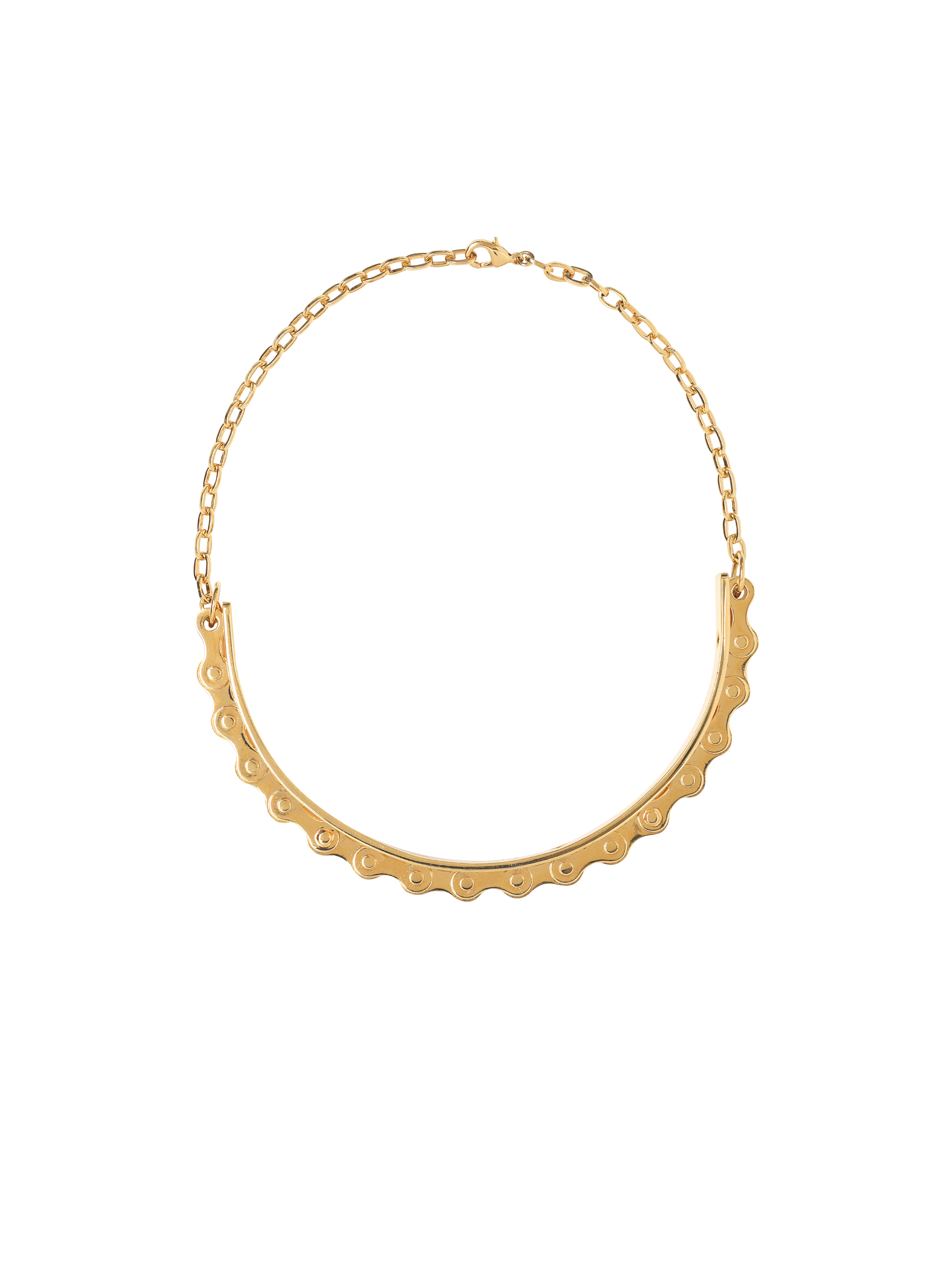 Brass biker chain necklace - 1
