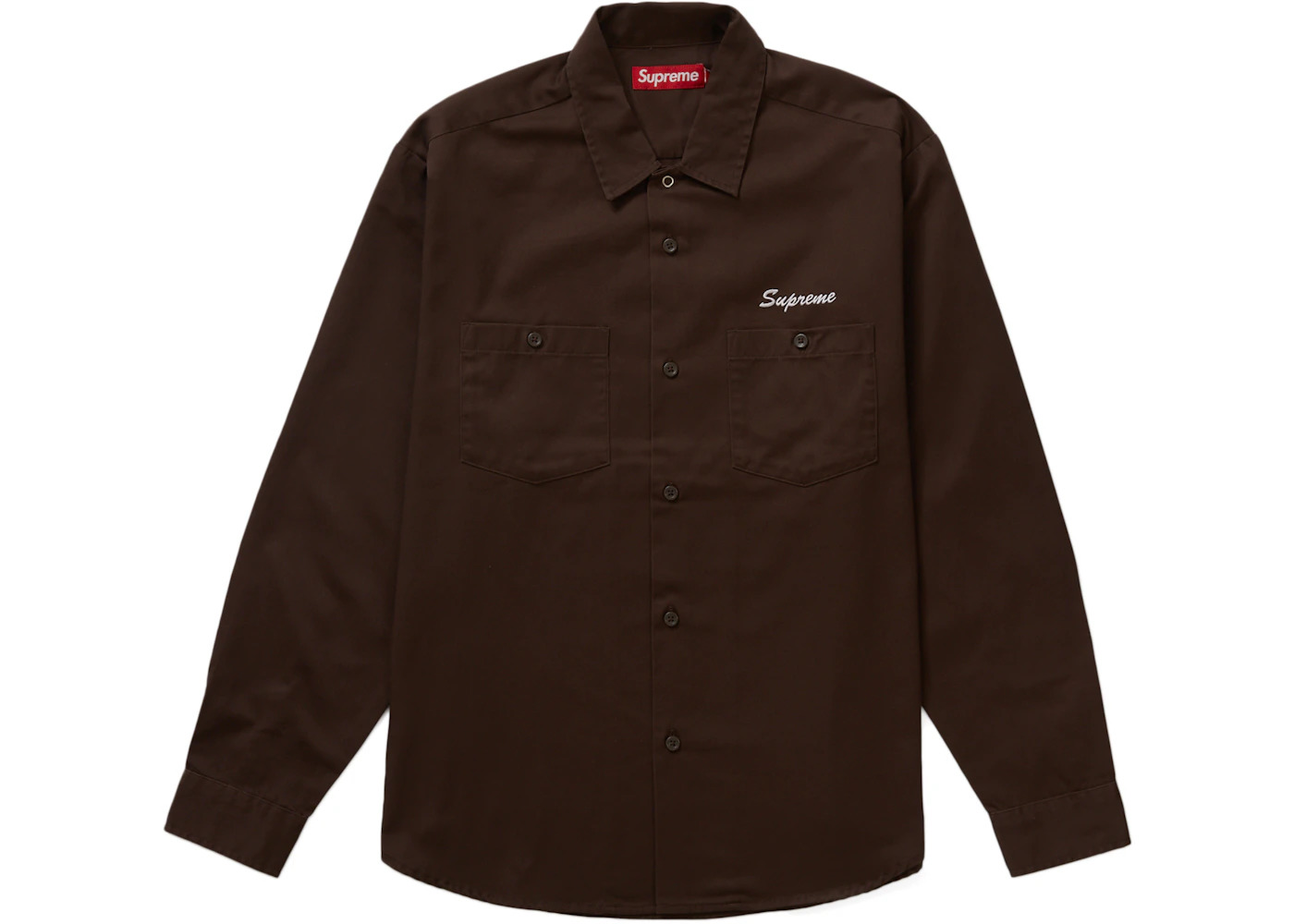 Supreme American Psycho Work Shirt Brown - 2