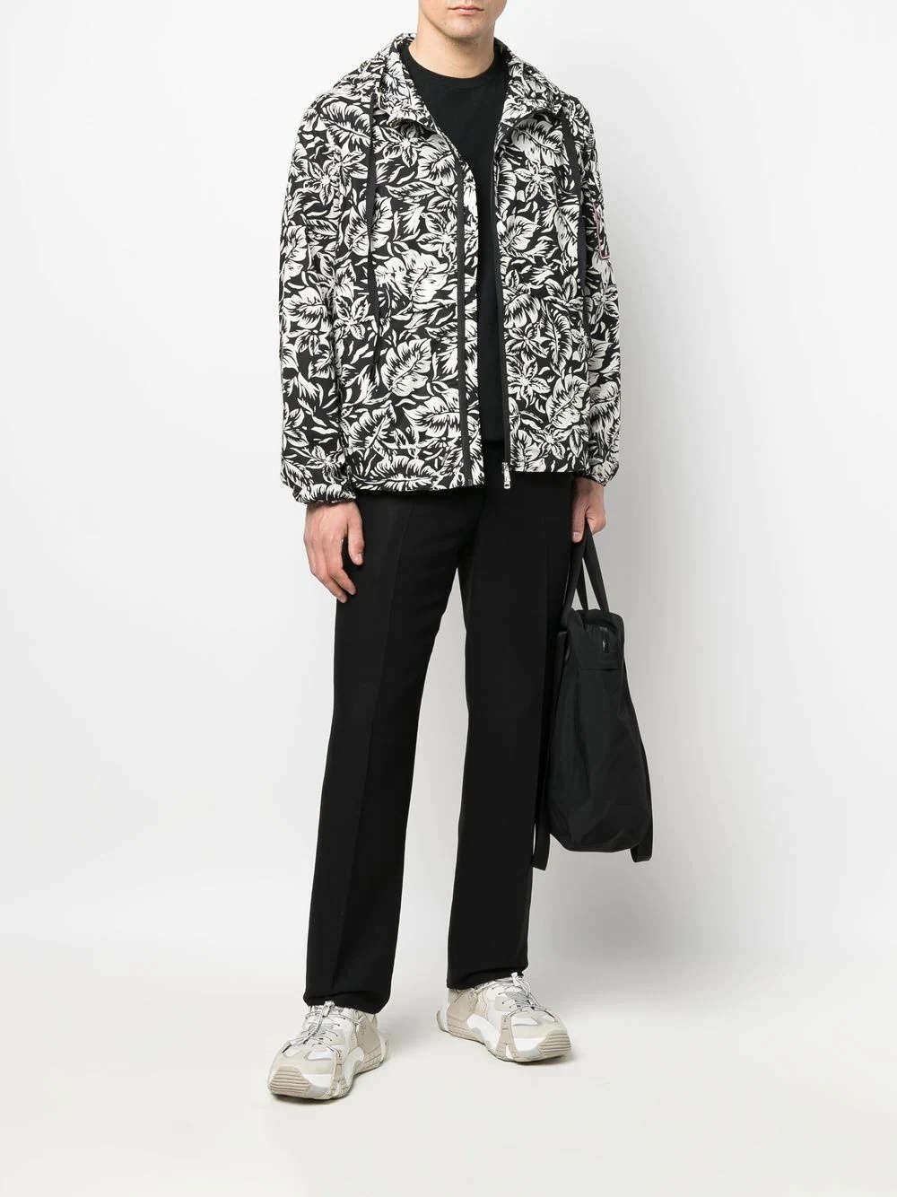 graphic-print hooded jacket - 2