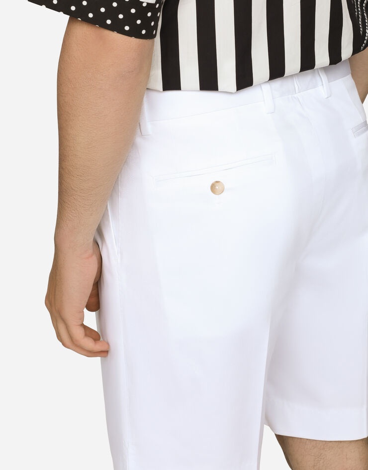 Stretch cotton shorts with DG patch - 5
