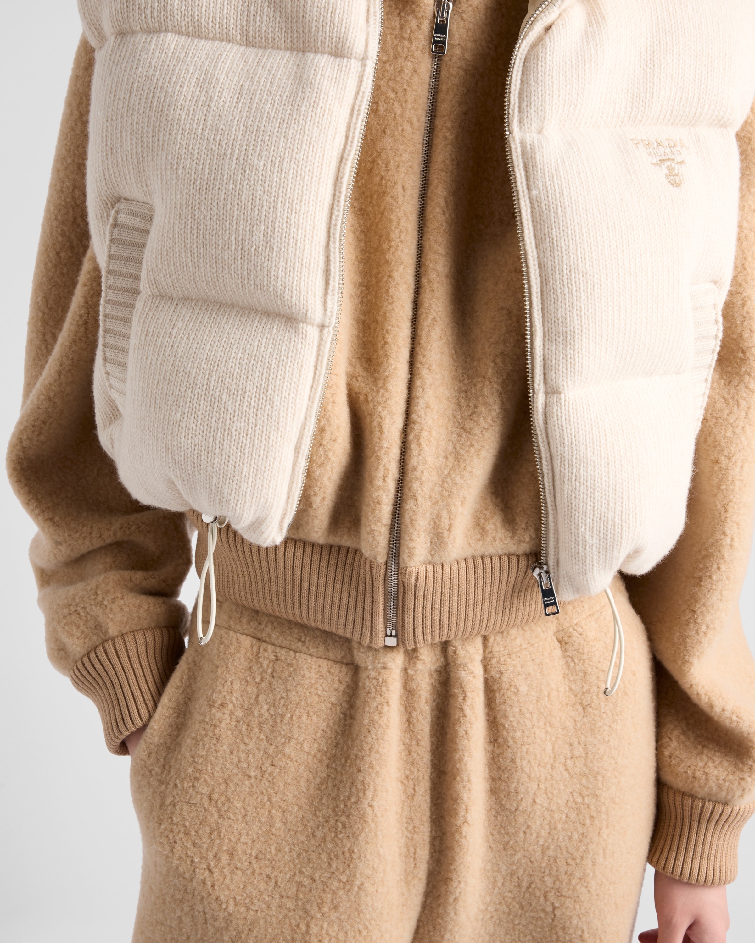 Cotton fleece zipper jacket - 3