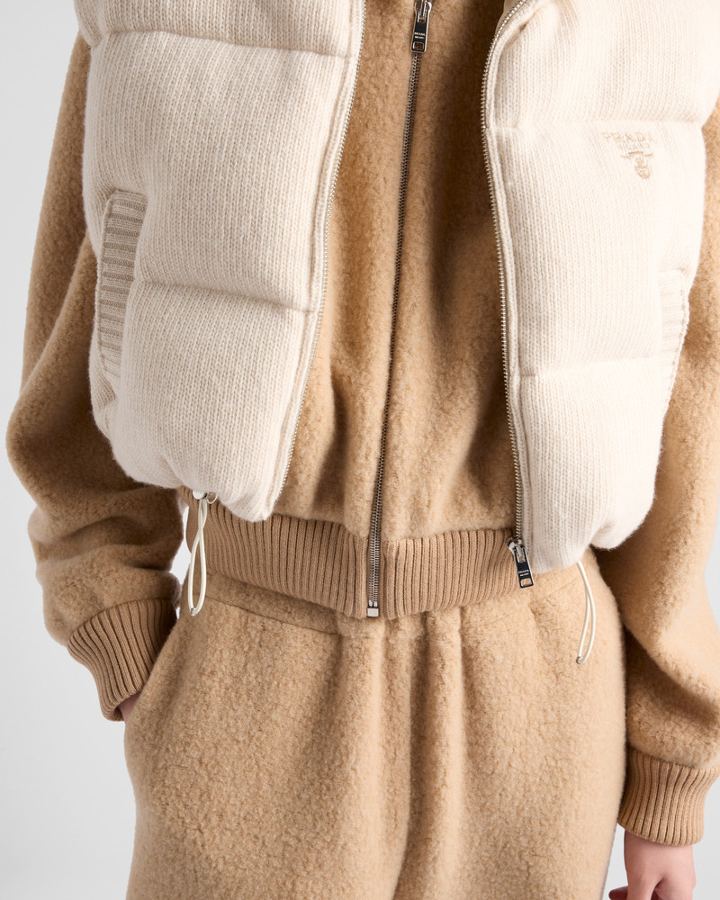 Cotton fleece zipper jacket 3