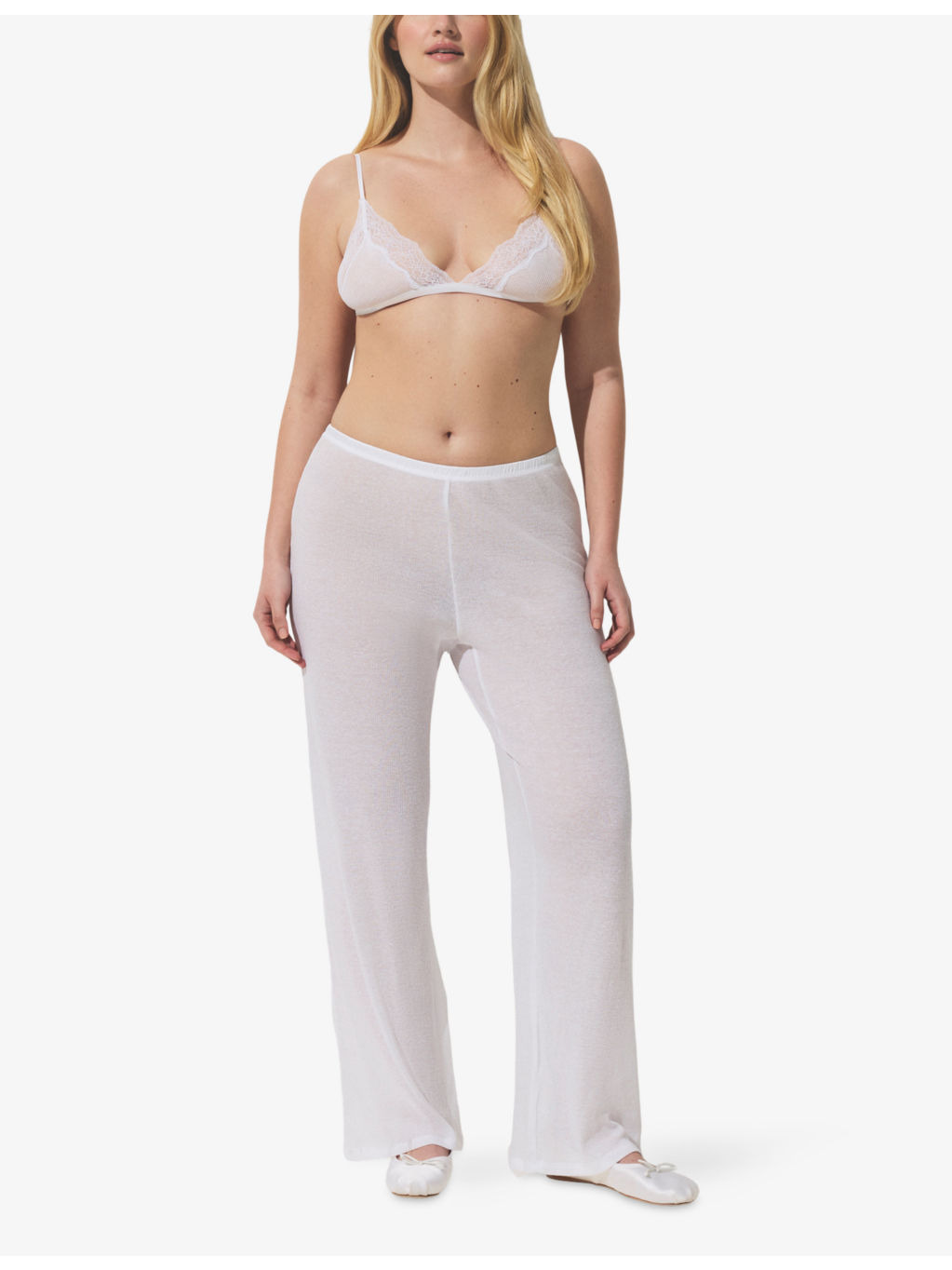 Sheer Cotton Straight-Leg Mid-Rise Woven Jogging Bottoms - 2