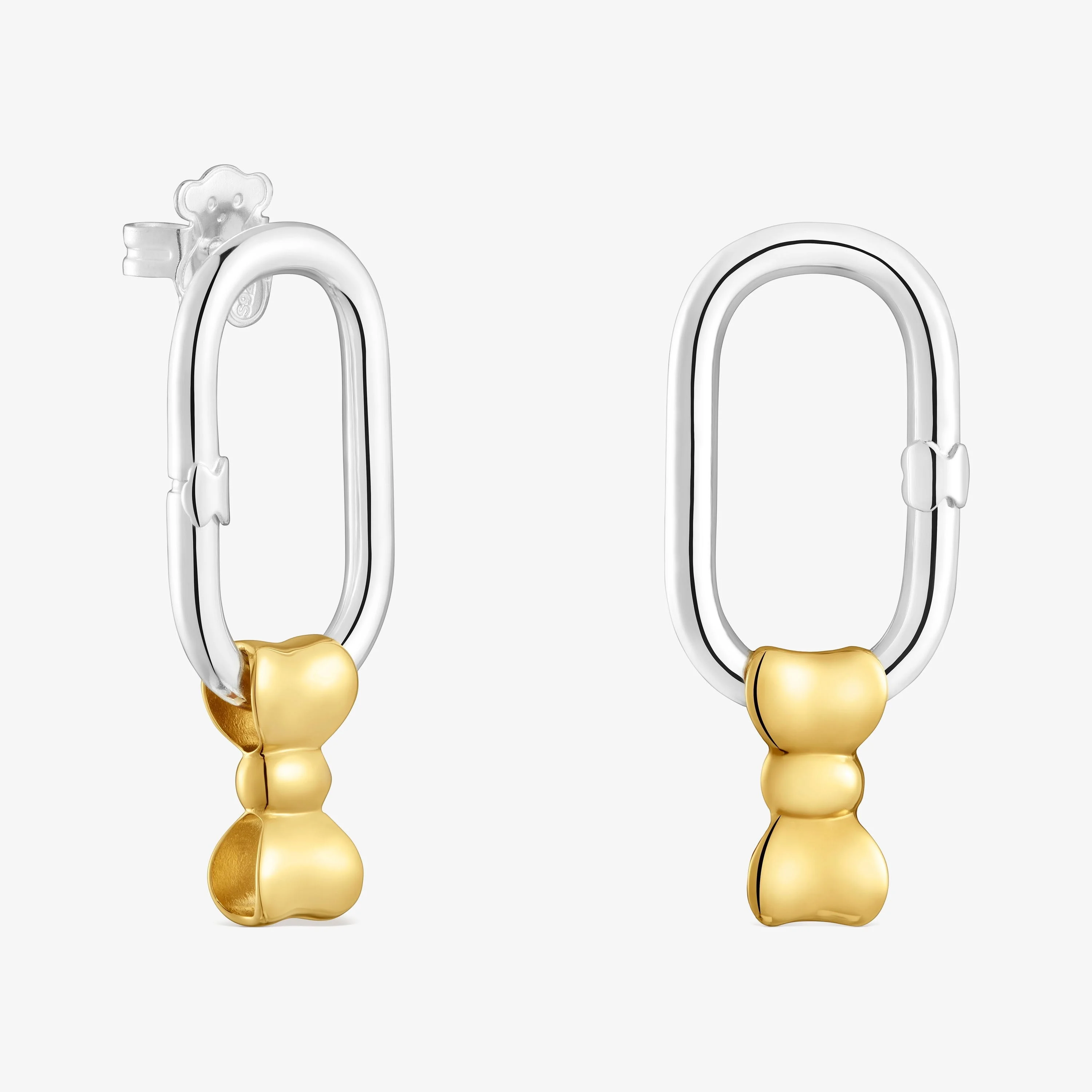 Two-tone bow-motif Hoop earrings TOUS Ribbon - 1