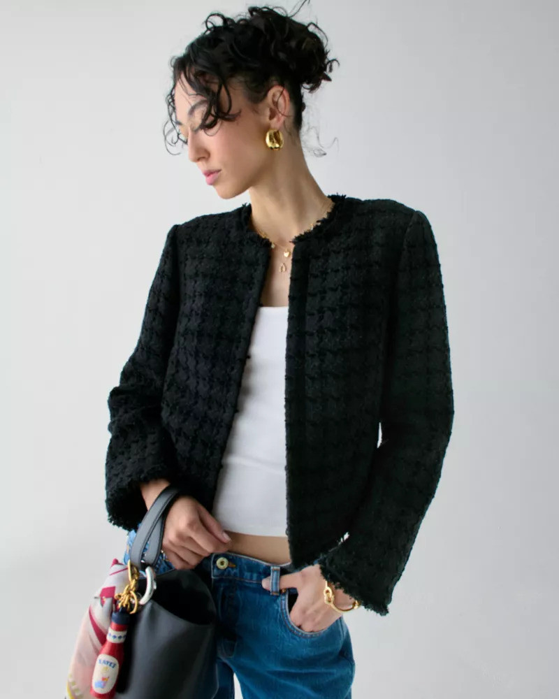 kate spade Plaza Tweed Jacket outlook