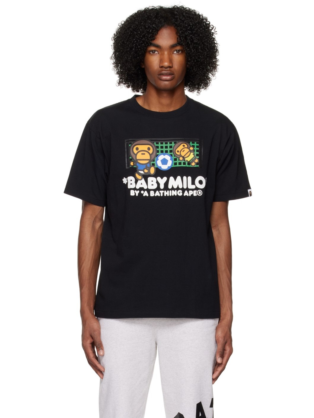 Black 'Baby Milo' Soccer T-Shirt - 1