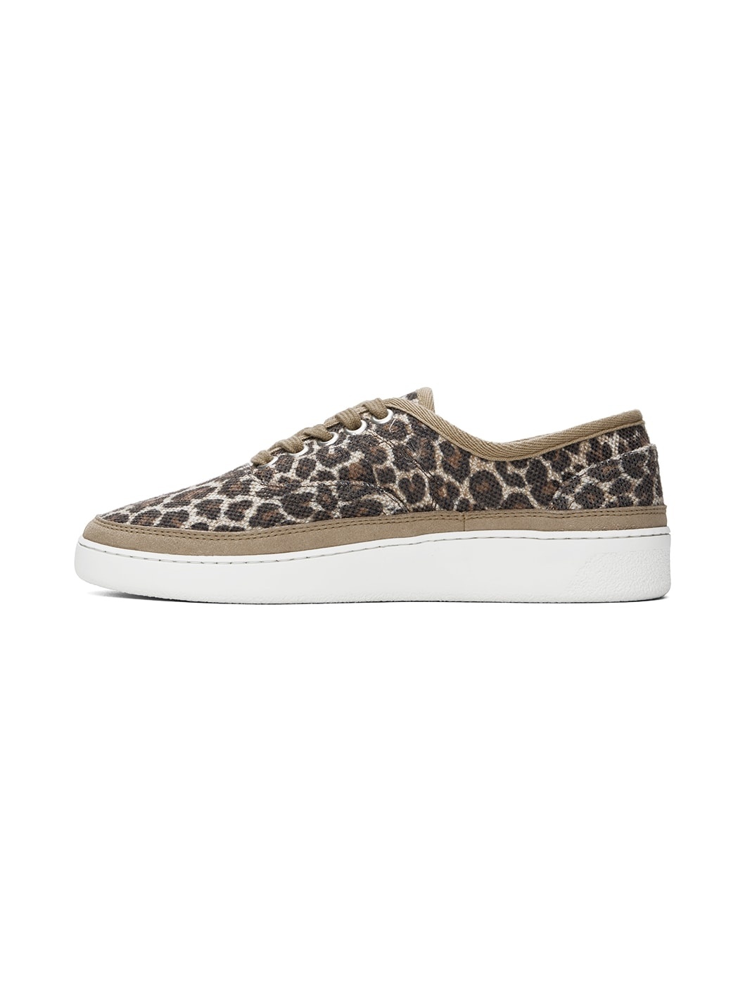 Beige Plain Simple Sneakers - 3