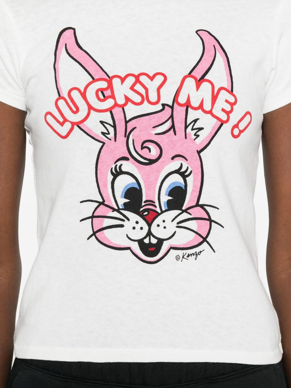 rabbit-print T-shirt - 5