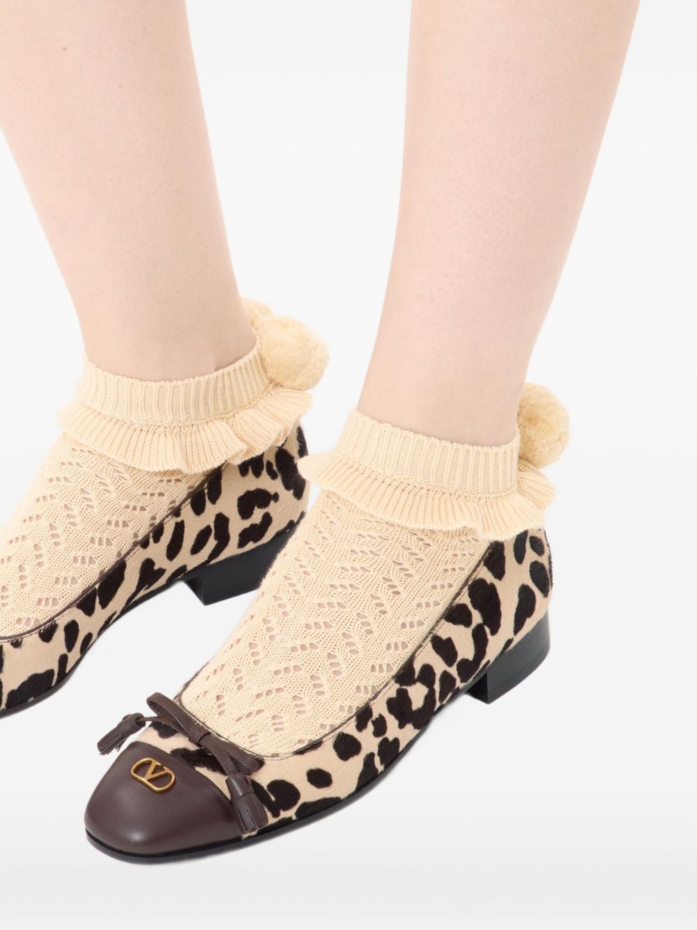 leopard print ballet flats - 7