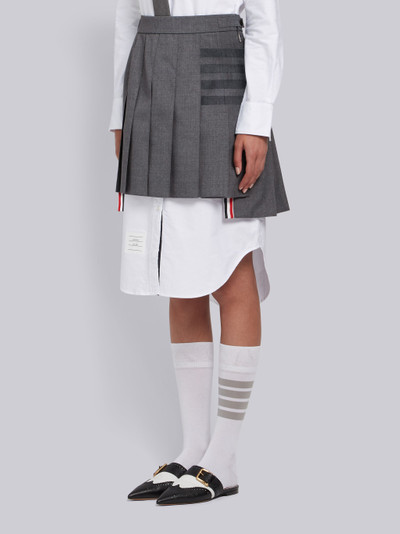 Thom Browne 4-Bar Pleated Mini Skirt outlook