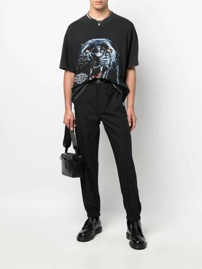 Marcelo Burlon County Of Milan canvas tapered-leg trousers outlook