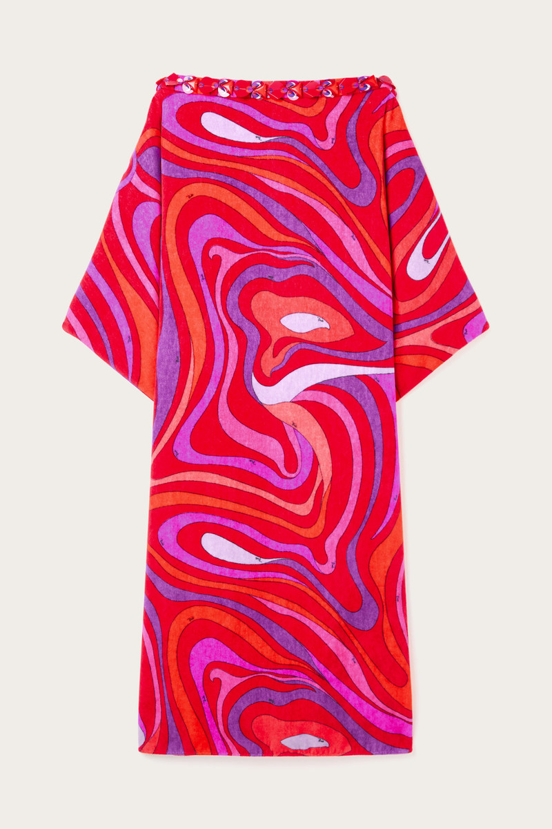 MARMO PRINT EMBROIDERED KAFTAN 1