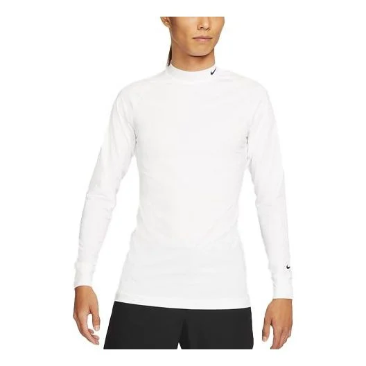 Nike Dri-FIT Uv Vapor Golf Sports Stand Collar Long Sleeves White CU9803-100 - 1