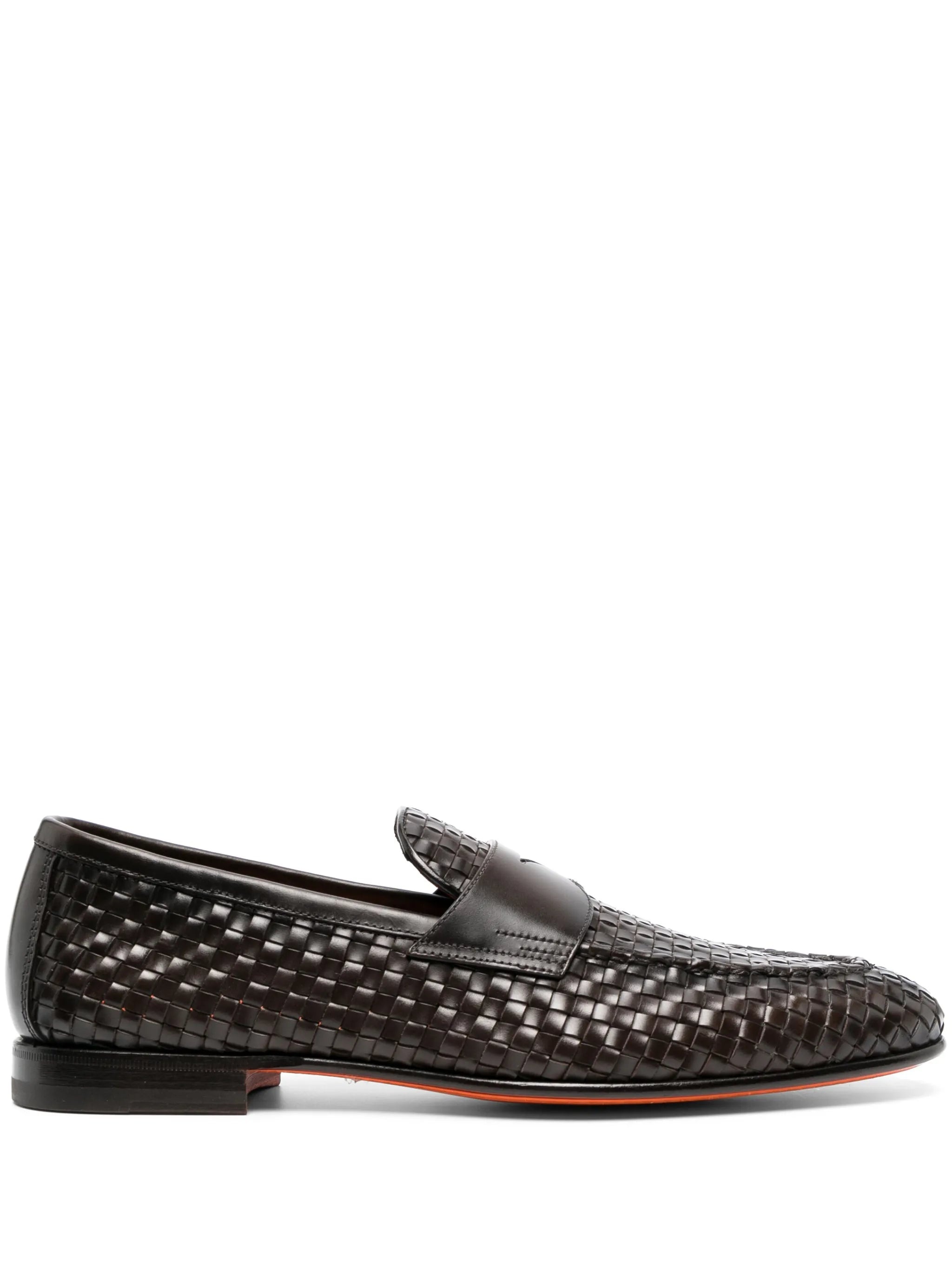Interwoven-design Loafers - 1