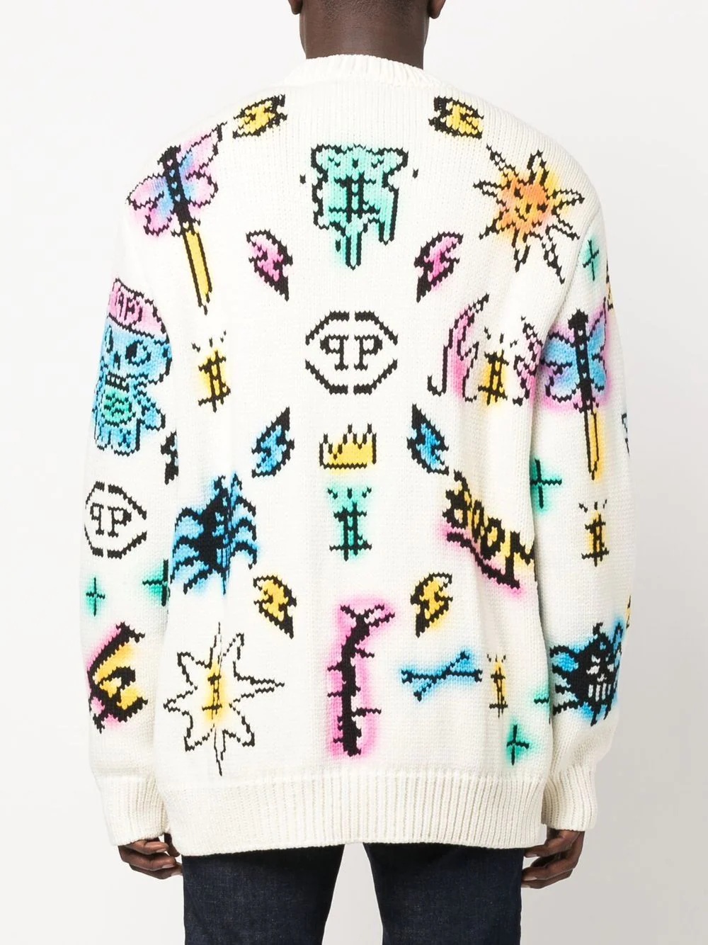 Tattoo Monogram knitted jumper - 4