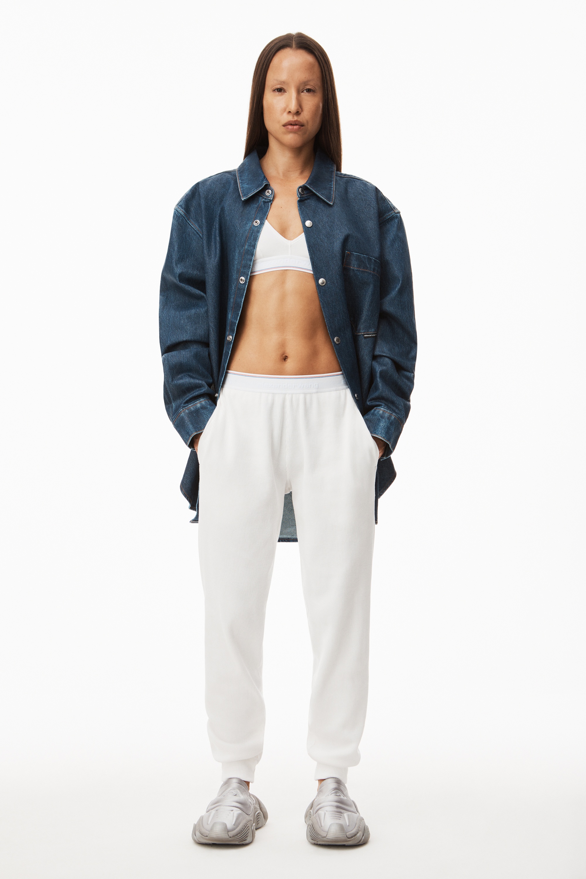 UNISEX JOGGER IN COTTON WAFFLE THERMAL - 6