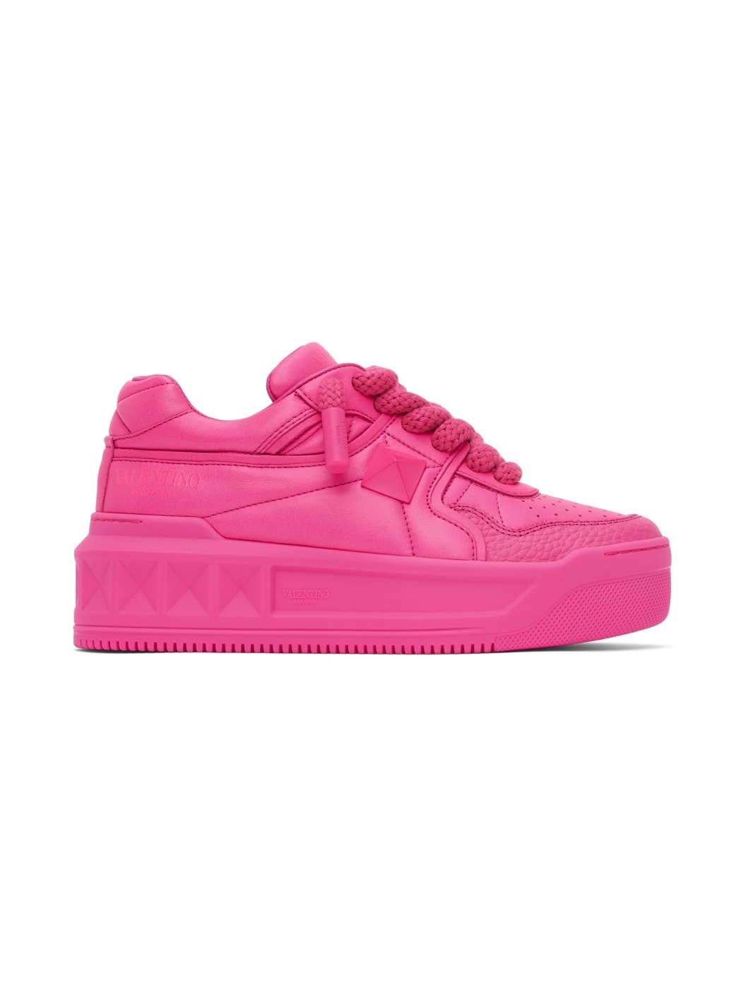 Pink One Stud XL Sneakers - 1