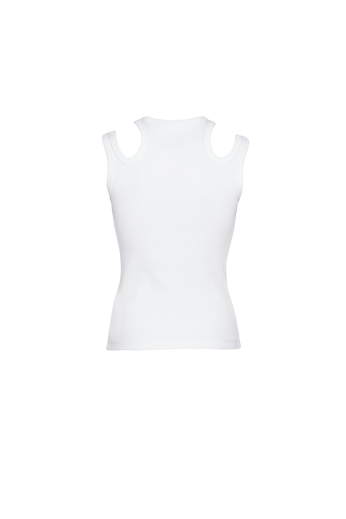 ORGANIC COTTON MULTI STRAP TANK TOP WHITE - 22