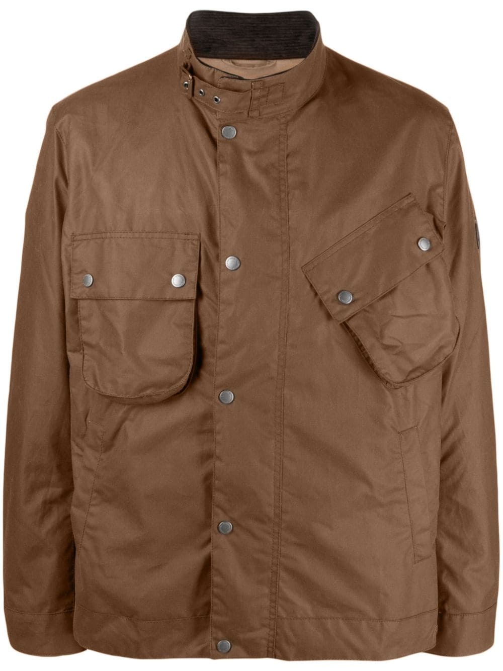 buckle-collar cotton lightweight jacket - 1