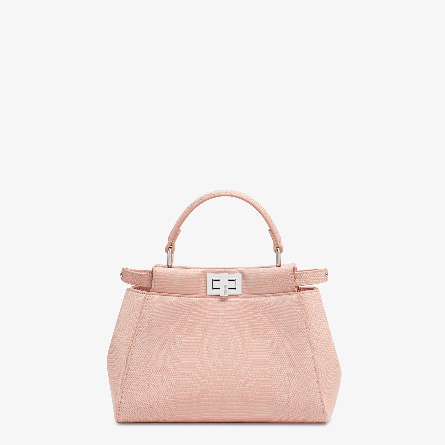 Pink lizard skin bag - 1