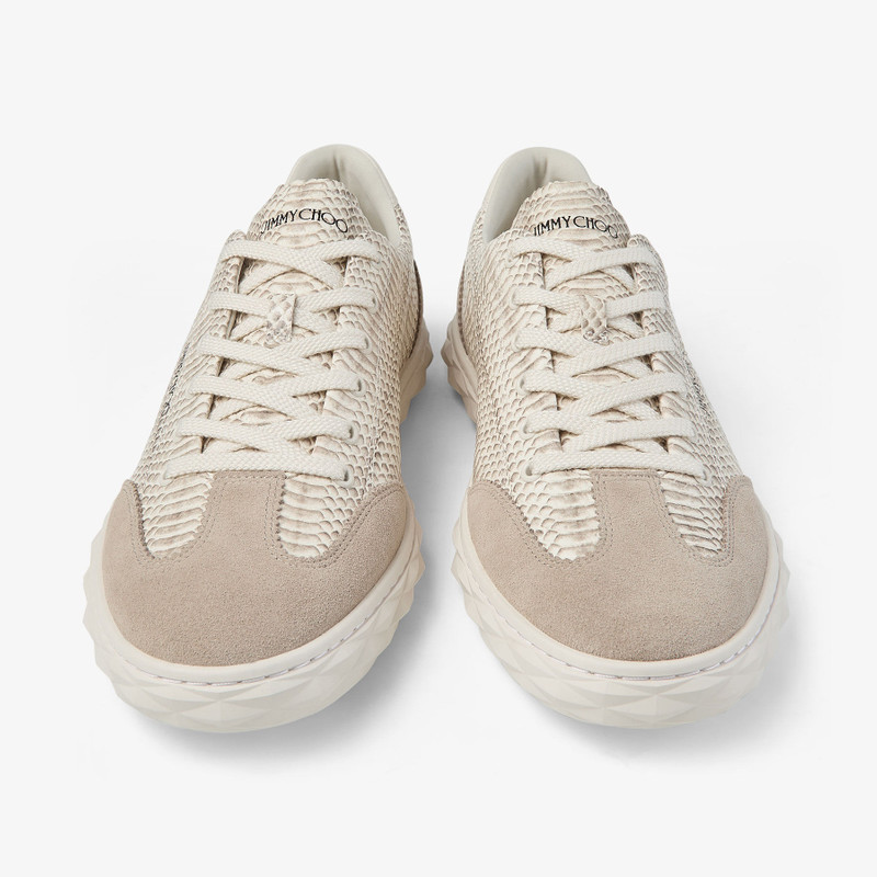 Diamond Light Flex M Roccia Snake Print Leather Trainers 3