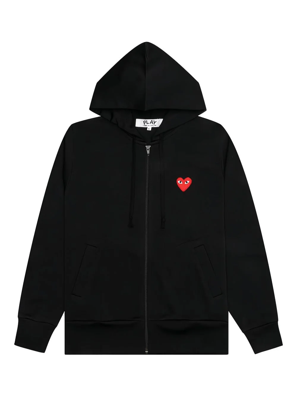 heart-logo zip-up sweatshirt - 1
