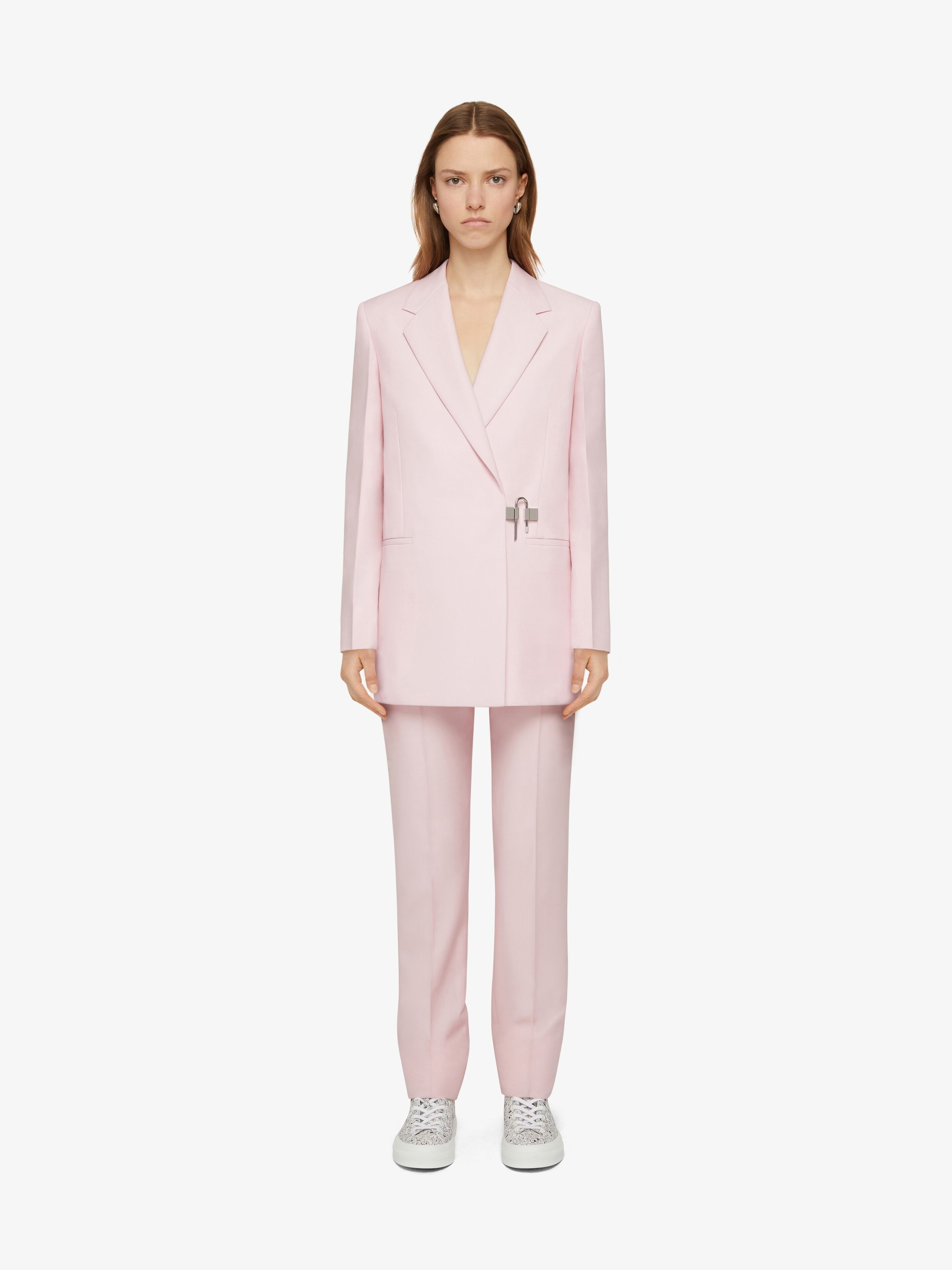 SLIM FIT PANTS IN WOOL AND MOHAIR - 2