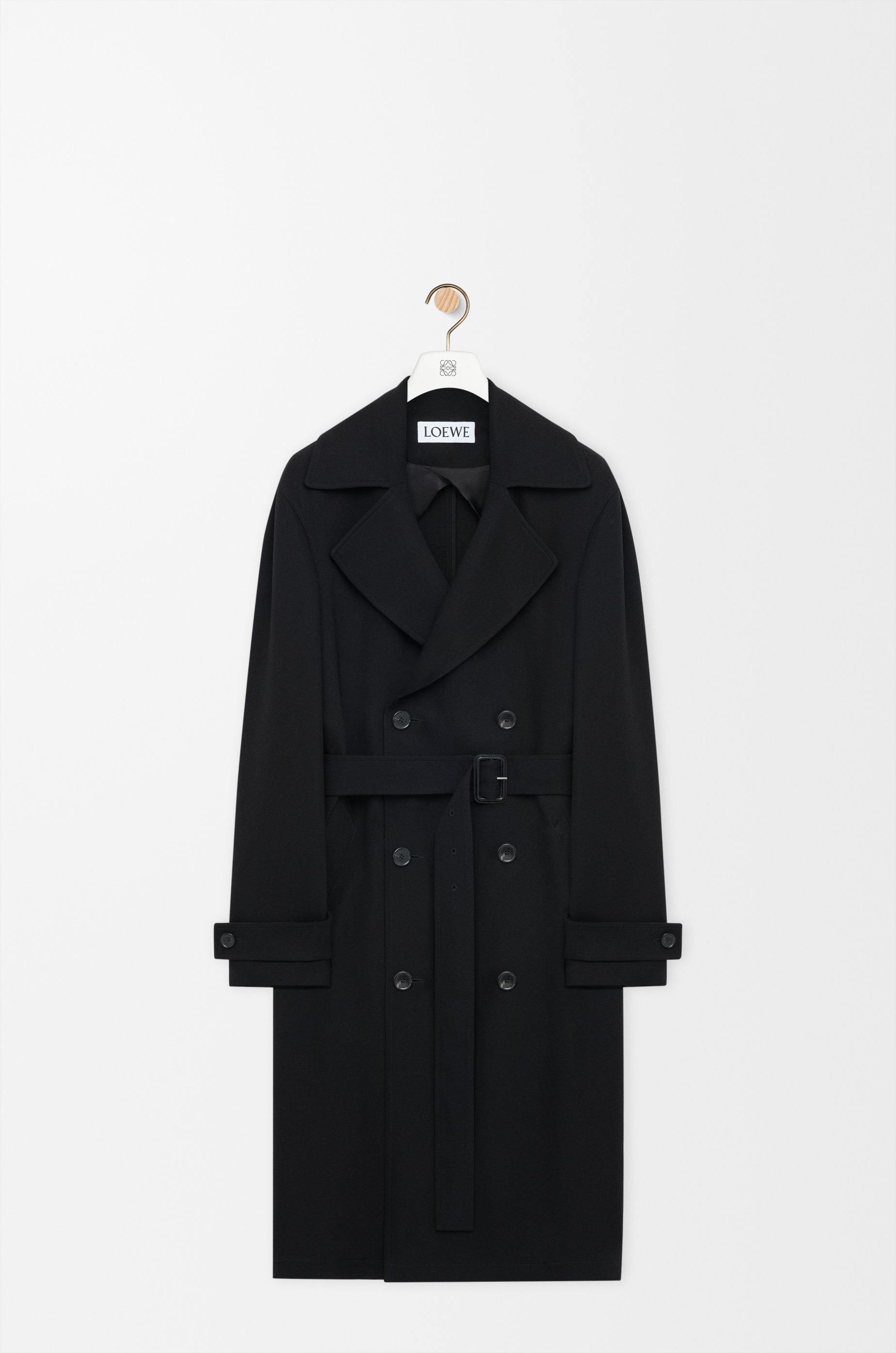 Trench coat in stretch viscose - 1