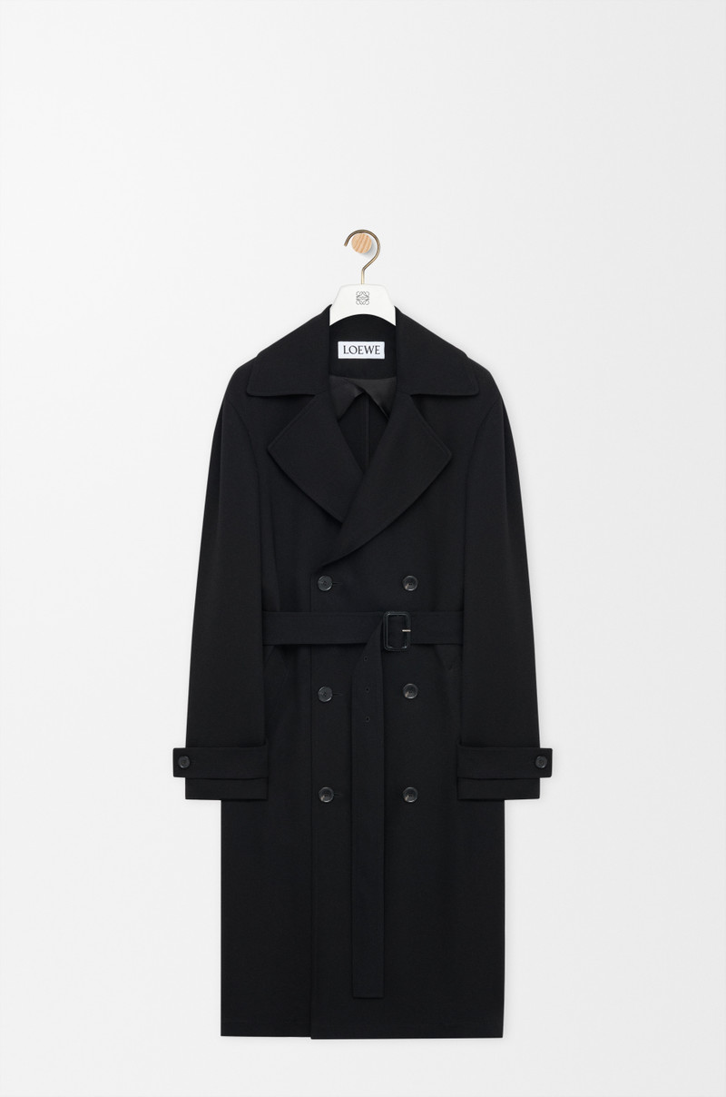 Trench coat in stretch viscose 1