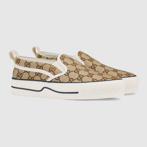 Gucci Tennis 1977 GG Slip On Sneakers - 2