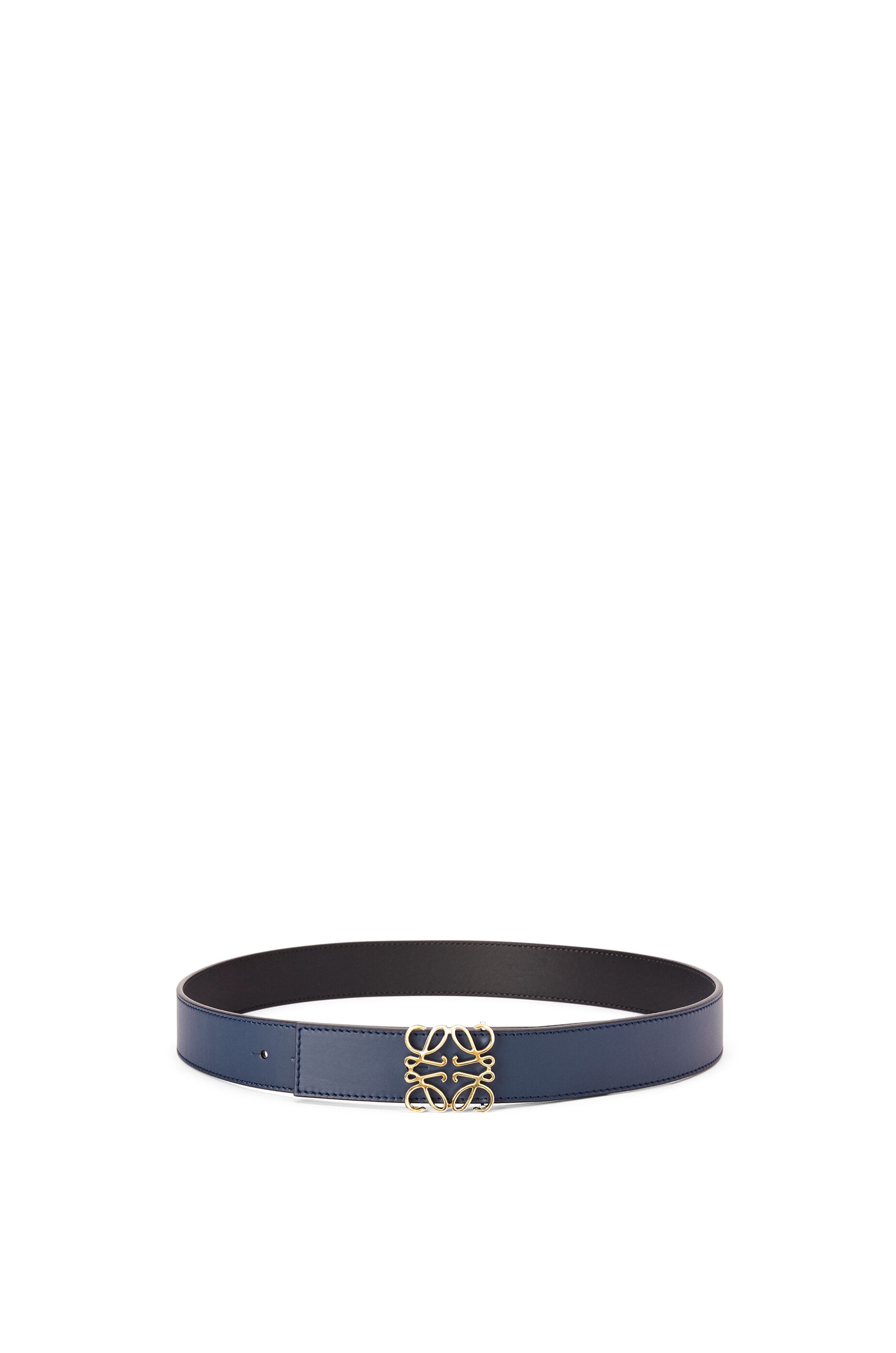 Anagram belt in soft grained calfskin and smooth calfskin - 7