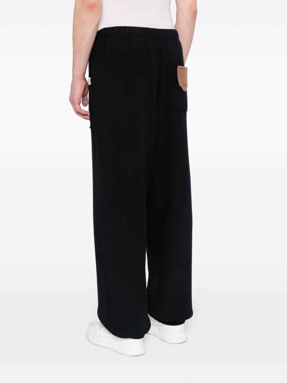 wide-leg cotton trousers - 4