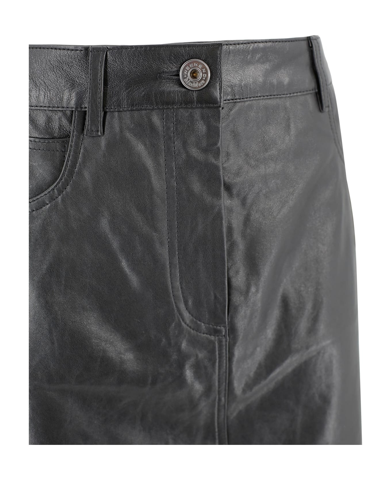 Nappa Leather Mini Skirt - 2