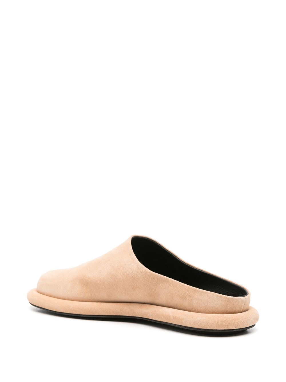 slip-on suede mules - 3