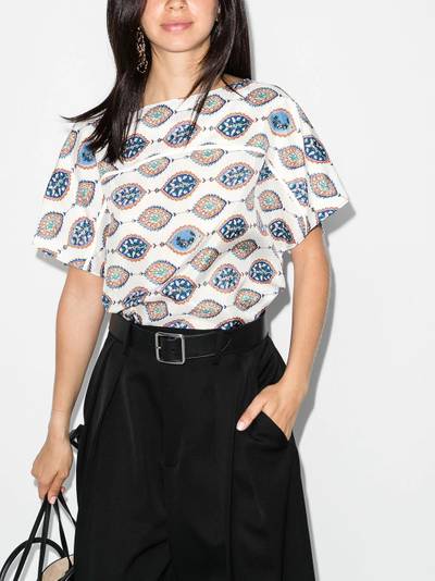 Chloé ceramic-print short-sleeve top outlook