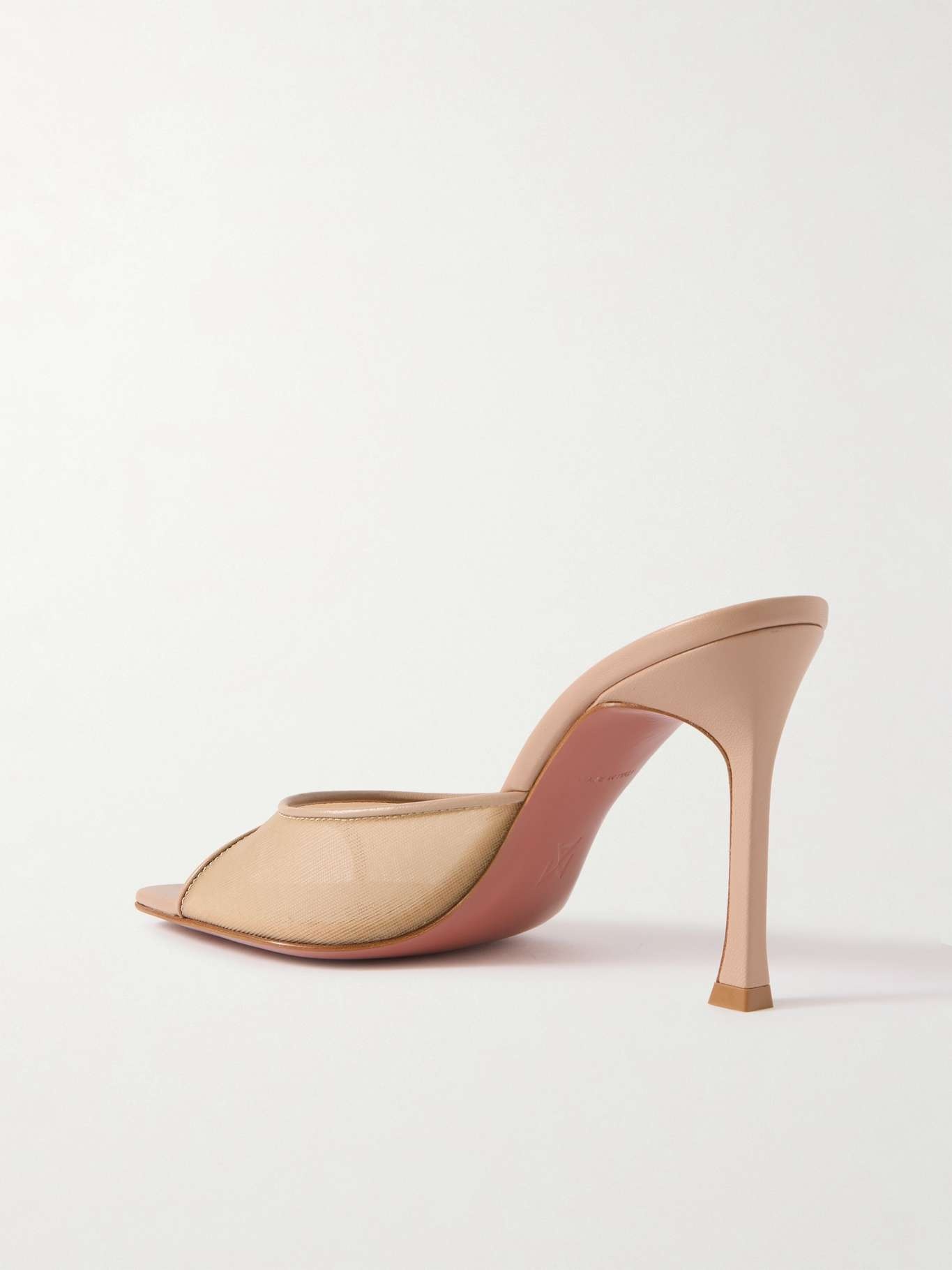 Alexa mesh and leather mules - 3