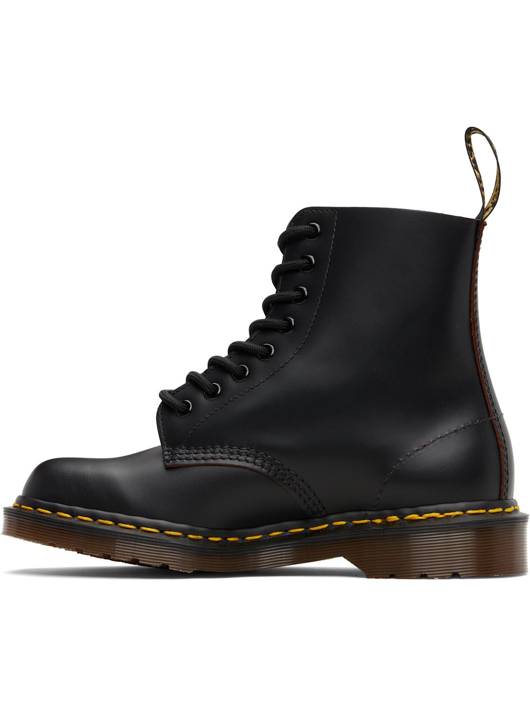 Black 1460 Vintage 'Made In England' Lace-Up Boots - 3