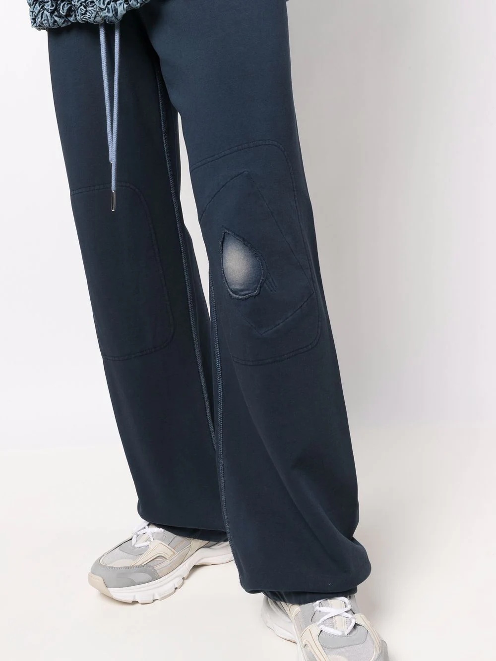 distressed cotton sweatpants - 5