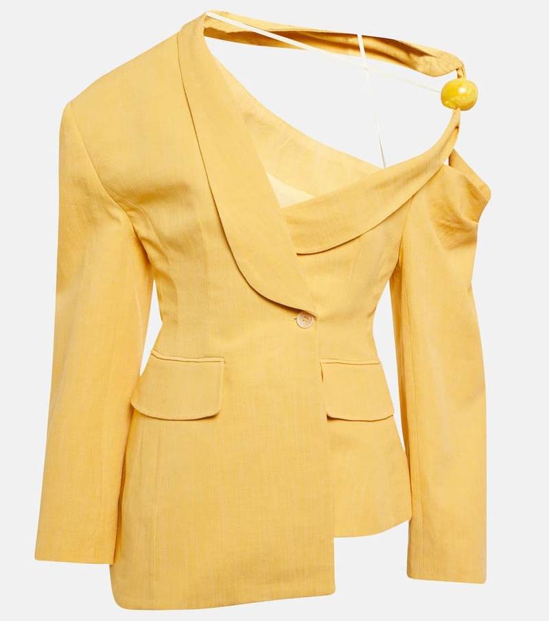 La Veste Baska linen-blend blazer - 1