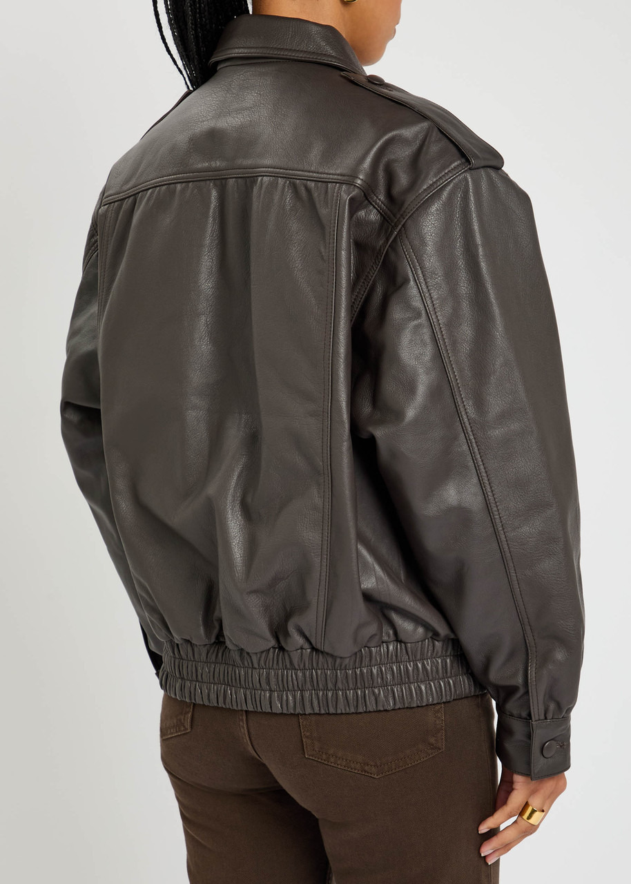 Blaze Milano Ares Charlie Leather Bomber Jacket - 3