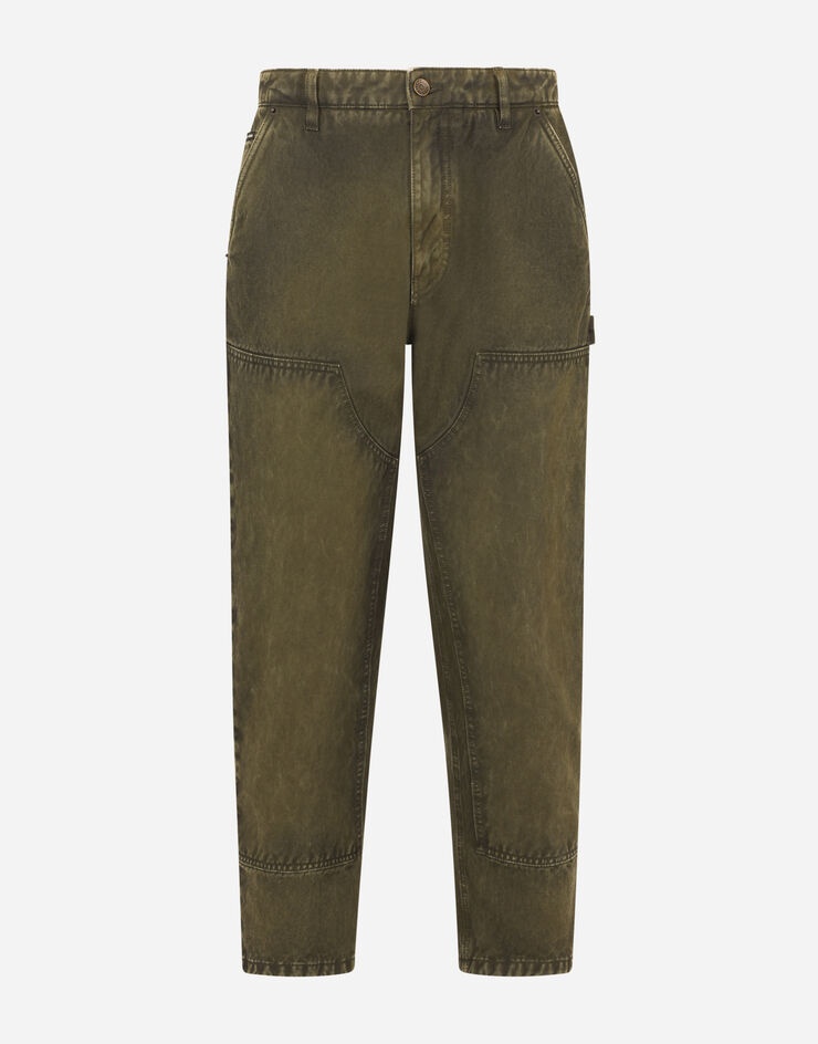 Garment-dyed pants - 3