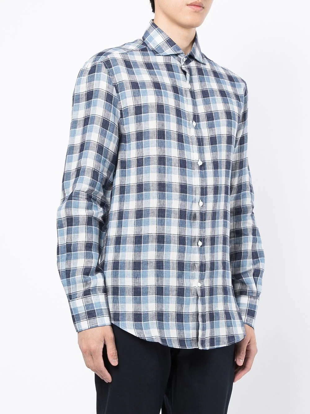 check-print shirt - 3