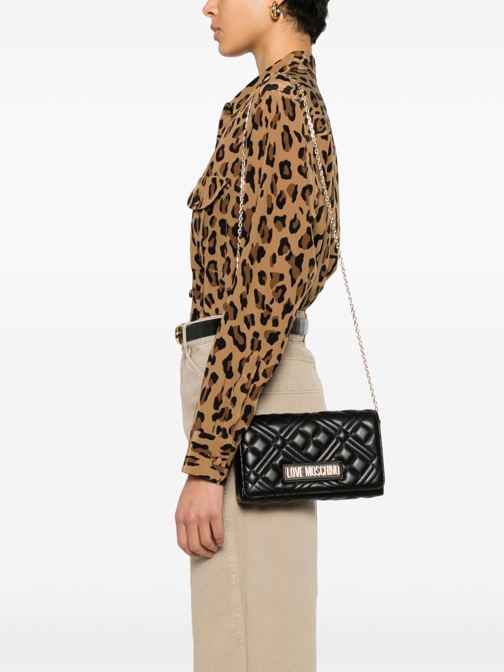 quilted cross body bag - 2