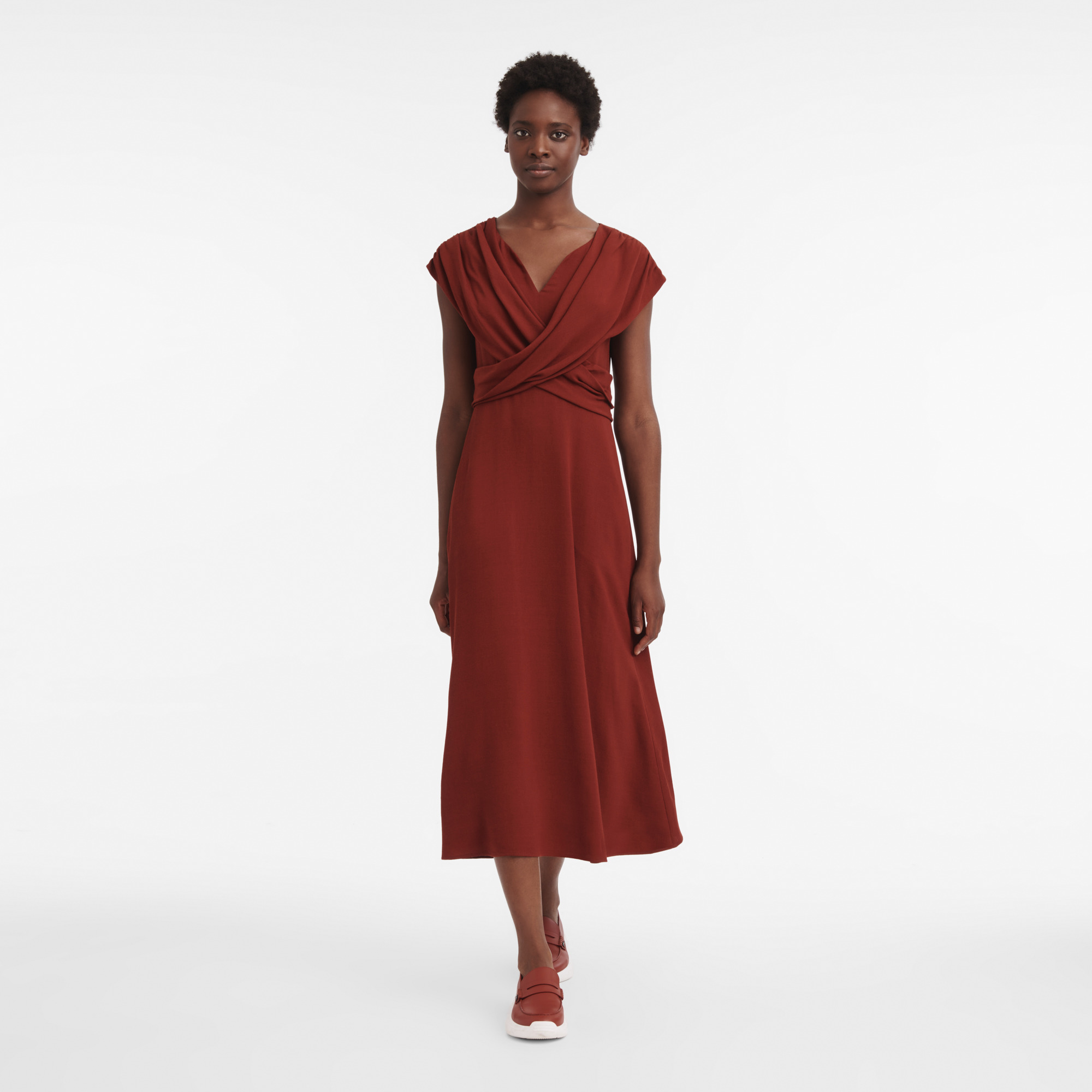 Fall-Winter 2023 Collection Dress Mahogany - OTHER - 5