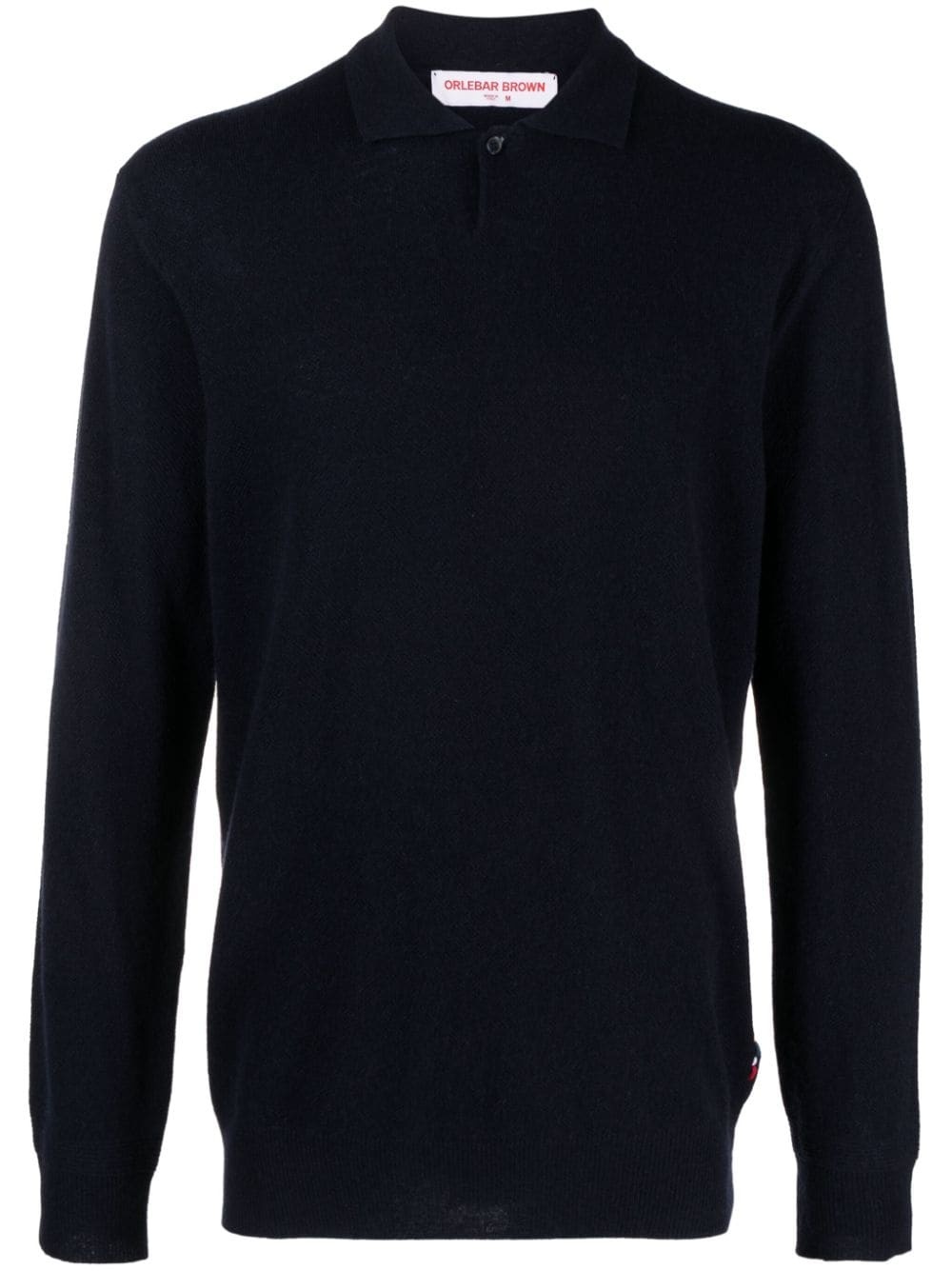 Bruno longsleeved cashmere polo shirt - 1