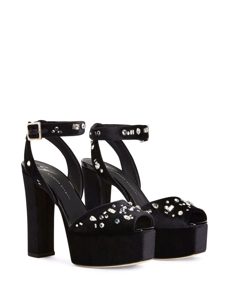 Giuseppe Zanotti Betty suede sandals outlook
